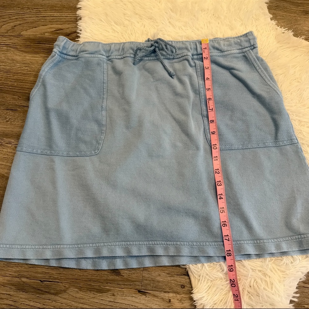J. Jill Light Blue Casual Drawstring Skirt cute and comfy - Picture 7 of 10